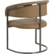 Marris Gunmetal / Milliken Cognac Dining Armchair